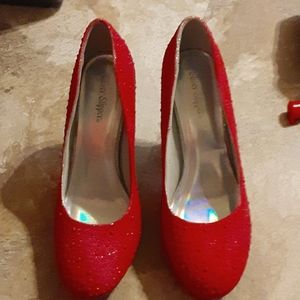 Red high heels